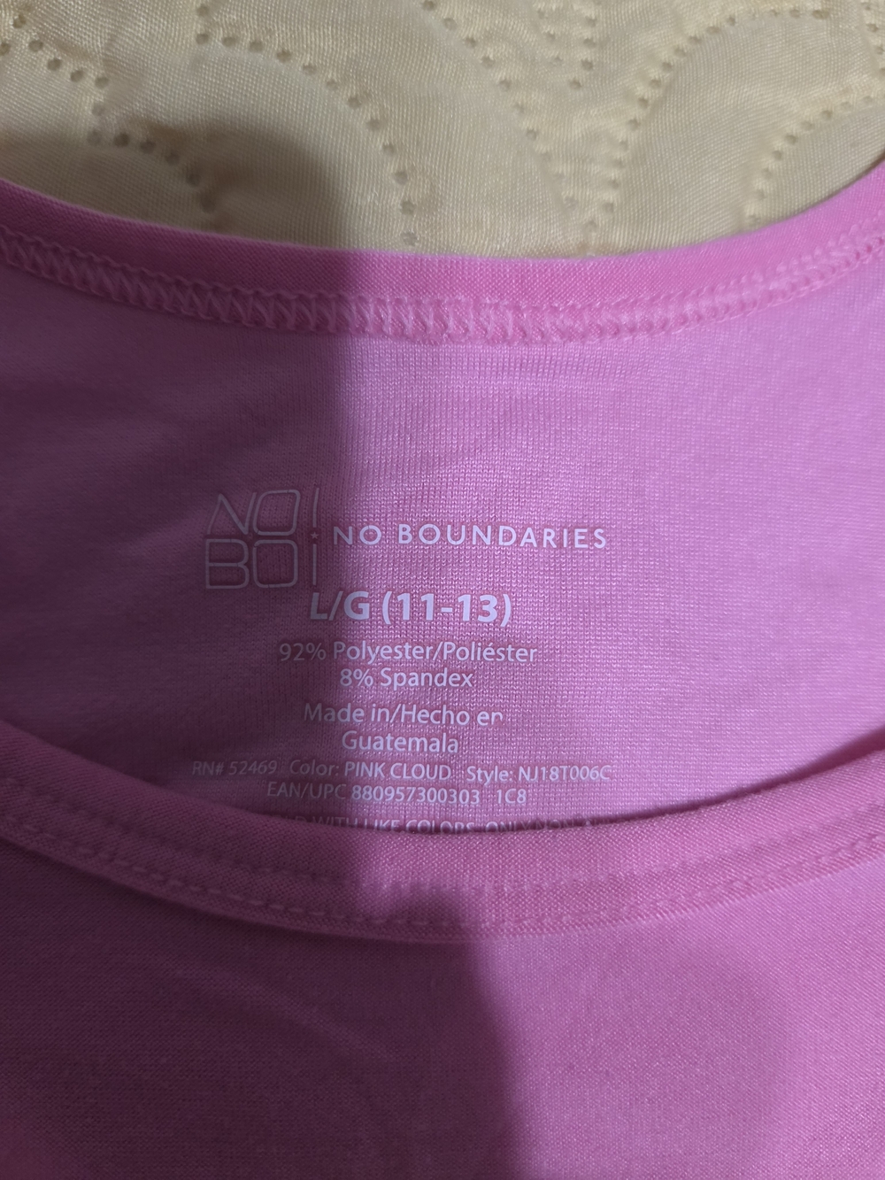 No Boundaries Pink Cloud Women's Scoop Neck Tank
